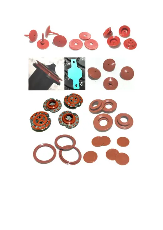 Non-standard black rubber gasket sample